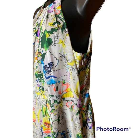 Express Neon Floral Sundress Large NEW - Picture 4 of 6